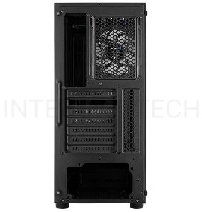 Корпус Aerocool Menace Saturn FRGB-G-BK-v1 черный без БП ATX 4x120mm 2xUSB2.0 1xUSB3.0 audio bott PSU