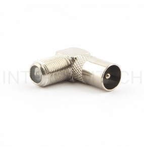 Переходник Cablexpert APL-FTVM-02, F (мама) / TV (папа), 90 градусов, блистер