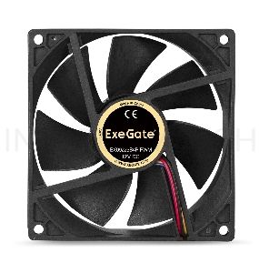 Вентилятор ExeGate EX288927RUS EX09225B4P-PWM (92x92x25 мм, 2-Ball (двойной шарикоподшипник), 4pin, PWM, 29dBA)