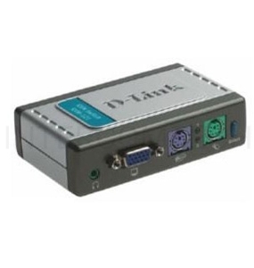 Переключатель D-Link KVM-121 Переключатель на 2 компьютера (кабели в комплекте) 