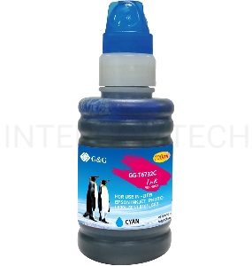 Чернила G&G GG-T6732C голубой100мл для Epson L800, L805, L810, L850