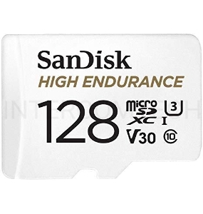 Флеш карта microSD 128GB SanDisk microSDXC Class 10 UHS-I U3 V30 High Endurance Video Monitoring Card