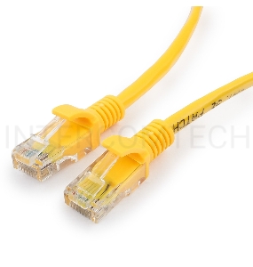 Патч-корд медный UTP Cablexpert PP10-1M/Y кат.5e, 1м, литой, многожильный (жёлтый)