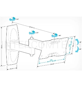Кронштейн Holder LCDS-5064 белый     