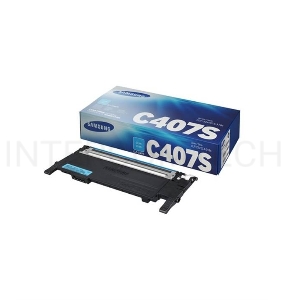 Тонер-картридж SAMSUNG CLT-C407S/ ST998A голубой для Samsung CLP-320/325/CLX-3185 (1000стр.)