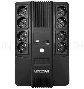 Источник бесперебойного питания Импульс Мастер, Интерактивная, 800 VA / 480 W, Tower, Schuko, LED, USB, USB CHRG