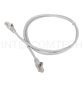 Патч-корд LANMASTER LSZH FTP кат.6, 0.5 м, серый