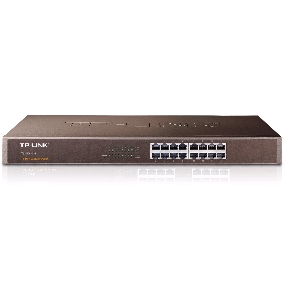 Коммутатор TP-Link SMB TL-SG1016 Коммутатор 16-port Gigabit Switch, 1U 19-inch rack-mountable steel case