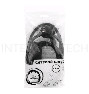 Кабель питания для UPC Gembird/Cablexpert, 1.8м, Schuko-С19, 16А, черный, с заземлением(PC-186-C19)