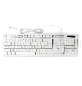 Клавиатура Gembird KB-8355U, USB, белый (бежевый), лазерная гравировка символов, кабель 1,85м