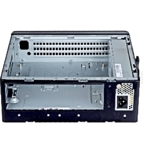 Корпус Powerman <EQ101BK> slim ATX 200W Black [6117857] (8cm Fan, 2* USB 3.0, Audio, PM-200ATX-PRO APFC)