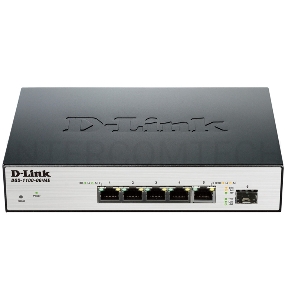 Сетевое оборудование D-Link DGS-1100-06/ME/A1A(A1B) Настраиваемый коммутатор 2 уровня с 5 портами 10/100/1000Base-T и 1 портом 100/1000Base-X SFP