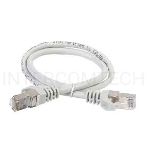 Коммутационный шнур ITK PC01-C5EF-1M5 (патч-корд), кат.5Е FTP, 1,5м, серый