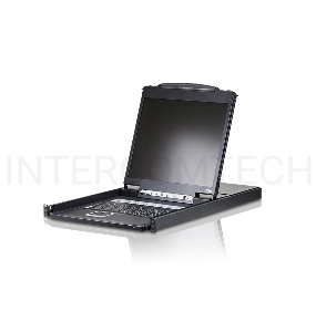 Переключатель/switch, KVM, 1 user консоль LCD/ЖК 19 =16 cpu/портов/port PS2/USB+VGA, с KVM-шнурами PS2 1х1.8м.;USB 1x1.8м., 1280x1024, 1U 19, исп.спец.шнуры, OSD, каскад 256, лат./рус.клав 16P  LCD KVMP SWITCH 19INCH