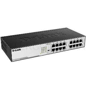 Неуправляемый коммутатор D-Link DGS-1016D/I1A  с 16 портами 10/100/1000Base-T