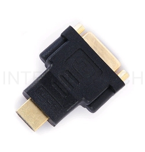 Переходник Gembird Переходник HDMI-DVI  , 19M/25F, золотые разъемы, пакет(A-HDMI-DVI-3)