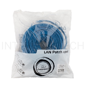 Патч-корд UTP Cablexpert PP12-20M/B кат.5e, 20м, литой, многожильный (синий)