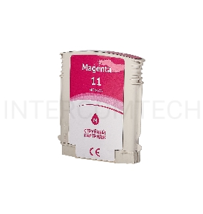 Струйный картридж Sakura C4837A (№11 Magenta) для HP, пурпурный, 29 мл., 2000 к.