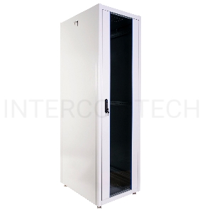 Шкаф телекоммуникационный напольный ЭКОНОМ 48U (600 × 800) дверь стекло, дверь металл
