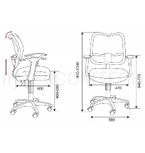 Кресло Бюрократ CH-W797/PK/TW-13A спинка сетка розовый сиденье розовый TW-13A колеса белый/розовый (пластик белый)