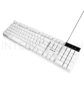Клавиатура Гарнизон GK-200, USB, белый, механизированные клавиши