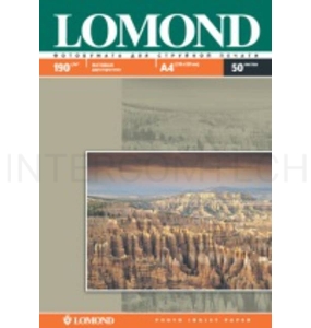 Фотобумага Lomond 0102015 A4/190г/м2/50л./белый матовое для струйной печати