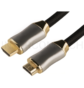 Greenconnect Кабель 1.0m HDMI версия 2.0, HDR 4:2:2, Ultra HD, 4K 60 fps 60Hz/5K*30Hz, 3D, AUDIO, 18.0 Гбит/с, 28/28 AWG, OD7.3mm, тройной экран, черный нейлон, DELUX, GCR-51280 Greenconnect Кабель 1.0m HDMI версия 2.0, HDR 4:2:2, Ultra HD, 4K 60 fps 60Hz