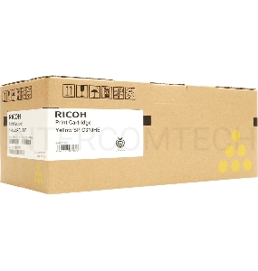 Тонер-картридж Ricoh тип SPC310HE (407635/406482), желтый высокой емкости, 6600 отпечатков (для SP C320DN), 6000 отпечатков (для SP C242DN/C242SF), 4600 стр. A4 (5%, ISO 6600, для SP C342DN), для Aficio SP C231SF/C232SF/ SP C231N/C232DN/C311N/C312DN/C320D