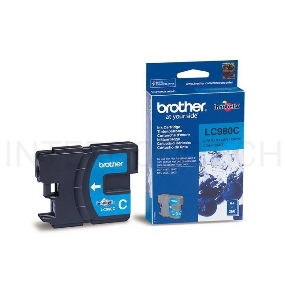 Картридж струйный Brother LC980C голубой для Brother DCP-145C/165C/MFC-250C (260стр.)