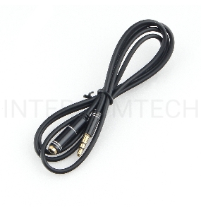Кабель аудио удлинительный Cablexpert CCAB-02-35MF-1MB. 3.5 джек (M)/3.5 джек (F), черный, 1м, блистер