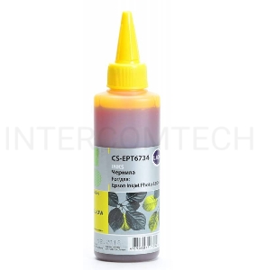 Чернила Cactus CS-EPT6734 желтый (100мл) Epson L800