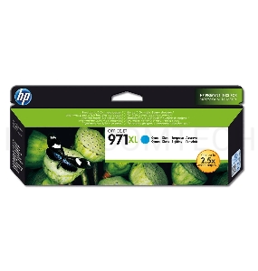 Картридж струйный HP №971XL CN626AE голубой для HP OJ Pro X476dw/X576dw/X451dw/X551dw (6600стр.)