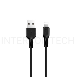 Кабель USB 2.0 hoco X20, AM/Lightning M, черный, 1м
