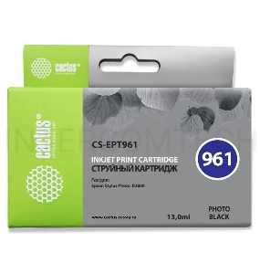 Картридж струйный Cactus CS-EPT961 фото черный для Epson Stylus Photo R2880 (13ml)