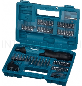 Отвертка аккумуляторная Makita DF001DW Отвертка ак,{3.6В,встр1.5Ач Li-ion,220об\мин,4Нм,0.36кг,чем,н-р акс 81шт,подсв,USB шнур}
