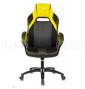 Кресло игровое Бюрократ VIKING 2 AERO YELLOW черный/желтый искусст.кожа/ткань