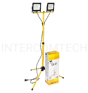Прожектор светодиодный Iek LPDO606-2X050-65-K02 СДО 06-2х50Ш штатив 6500К IP65 черный