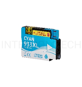 Струйный картридж Sakura CN054AE (№933XL Cyan) для HP, голубой, 14 мл., 920 к.