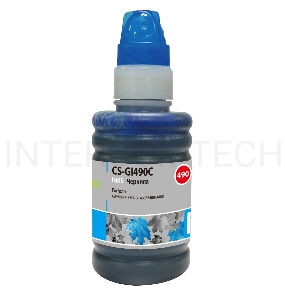 Чернила Cactus CS-GI490C голубой 100мл для Canon PIXMA G1400, G2400, G3400