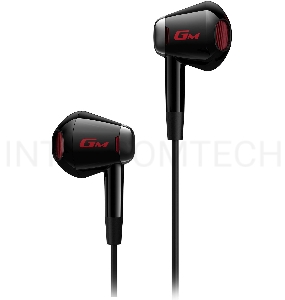 Наушники с микрофоном Edifier GM180 Plus черный 1.3м вкладыши в ушной раковине