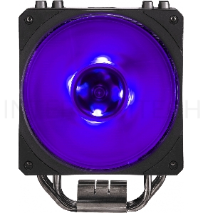 Кулер Cooler Master Hyper 212 RGB Black Edition with 1700 (150W, 4-pin, 158.8mm, tower, Al/Cu, RGB, fans: 1x120mm/59CFM/30dBA/2000rpm, 2066/2011-v3/2011/1700/1366/1200/115x/AM4/AM3+/AM3/AM2+/AM2/FM2+/FM2/FM1)