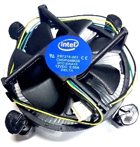Кулер для процессора S1155/1156 LC1156 (E97378) INTEL  Al+Cu, OEM, 105W