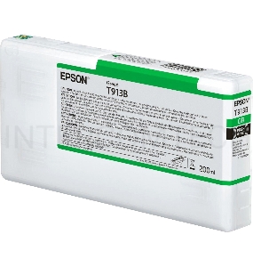 Картридж Epson T913B с зелёными чернилами (200ml) для плоттеров SC-P5000 (C13T913B00)