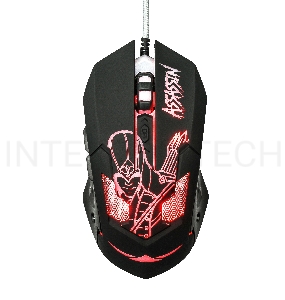 Мышь Qumo Assassin M33, проводная, оптическая, 1000/1600/2400/3200  dpi