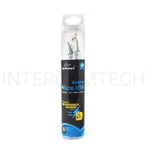 Кабель USB 2.0 Cablexpert CC-U-mUSB01S-3M, AM/microB, серия Ultra, длина 3м, серебристый, блистер