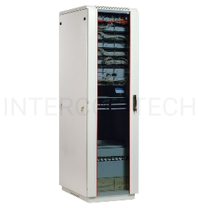 Шкаф коммутационный ЦМО ШТК-М-18.6.8-1ААА 18U 600x820мм пер.дв.стекл задн.дв.стал.лист 2 бок.пан. направл.под закл.гайки 270кг серый
