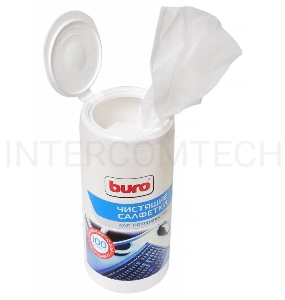 Салфетки Buro BU-Tsurface для поверхностей туба 100шт влажных
