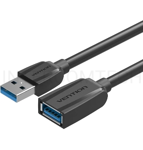 Кабель-удлинитель Vention USB 3.0 AM/AF - 0.5м Black Edition VAS-A45-B050