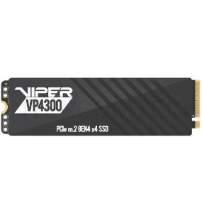 Накопитель SSD Patriot Viper VP4300 1TB, M.2 2280, VP4300-1TBM28H, PCIe 4x4, NVMe, TLC, 7400/5500, 2 heatshields, RET