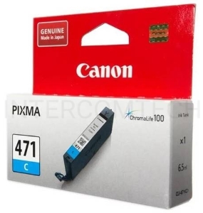 Картридж Canon CLI-471C (0401C001) голубой, 7 мл, до 311 стр. A4, для PIXMA MG5740/MG6840/MG7740/ TS5040/TS6040/TS8040/TS9040 (CLI471C)